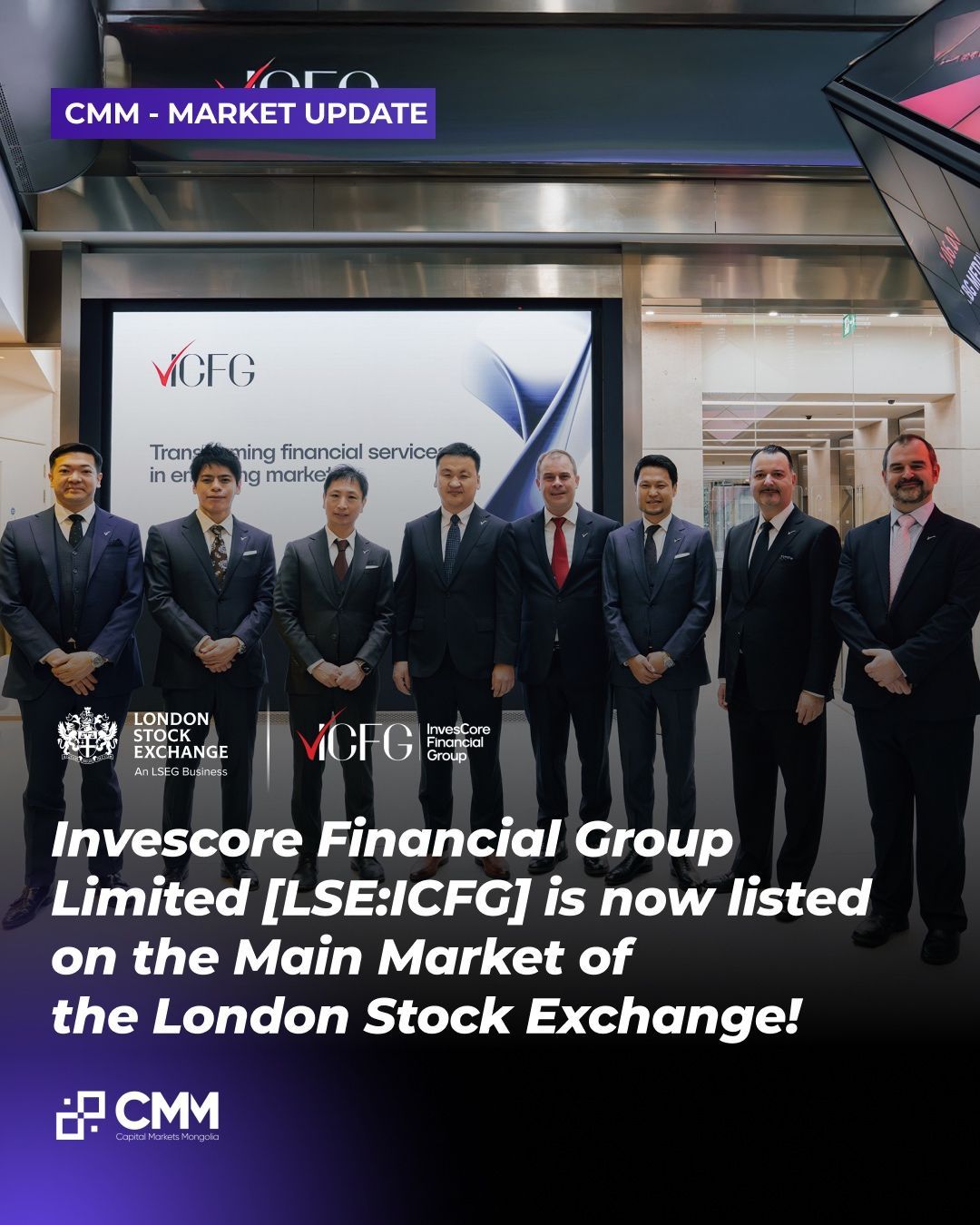 Invescore Financial Group Limited [LSE:ICFG] is now listed on the Main Market of the London Stock Exchange!